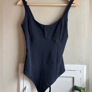 Abercrombie & Fitch - Seamless Corset Bodysuit - Black